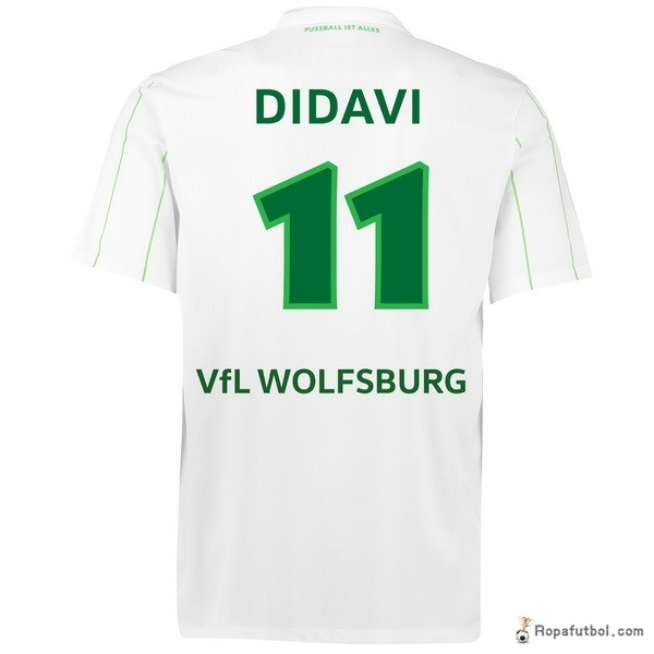 Camiseta VfL Wolfsburgo Replica Segunda Ropa Didavi 2016/17 Blanco